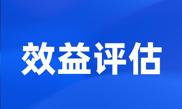 效益评估