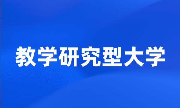 教学研究型大学