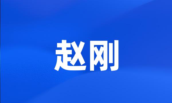 赵刚