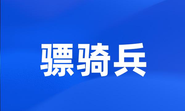 骠骑兵