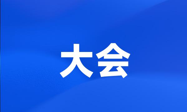 大会