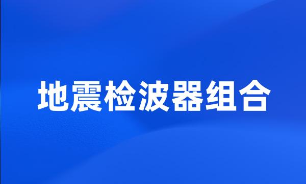 地震检波器组合