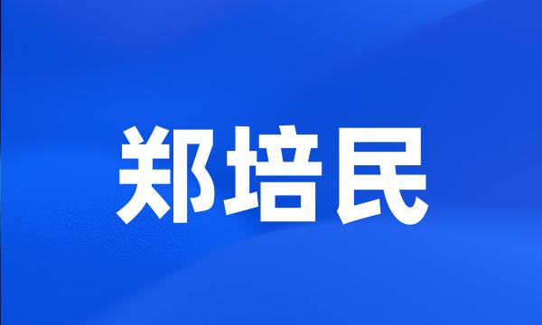 郑培民