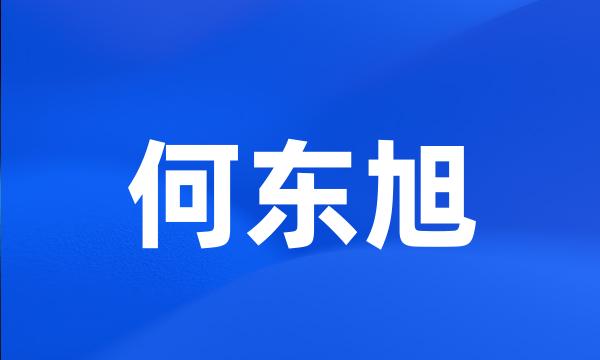 何东旭