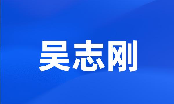 吴志刚