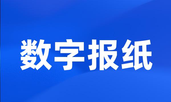 数字报纸