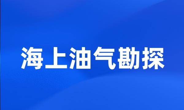 海上油气勘探