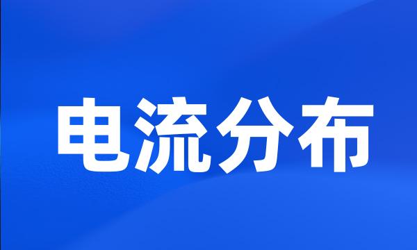 电流分布