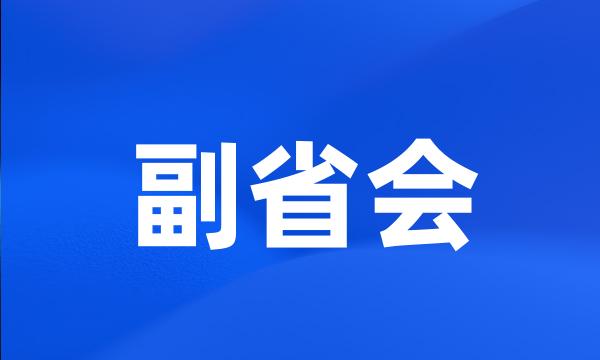 副省会