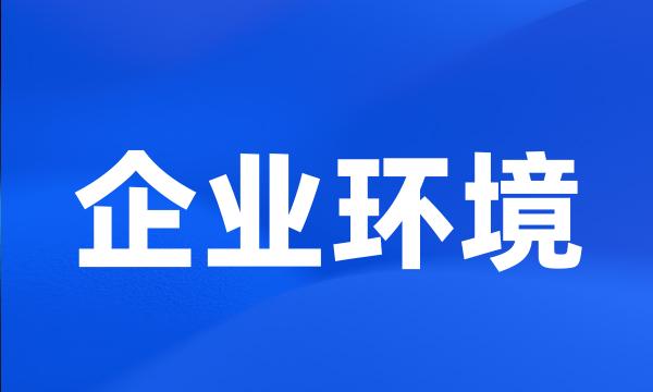 企业环境