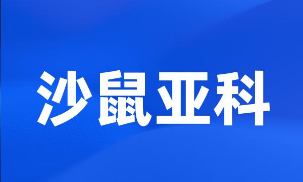 沙鼠亚科