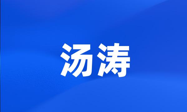 汤涛