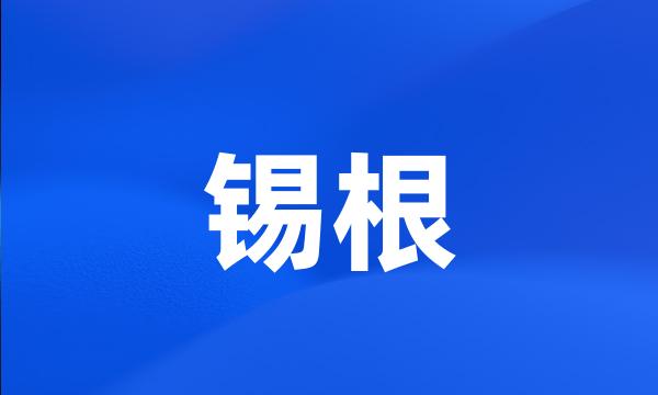 锡根