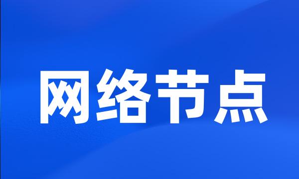 网络节点