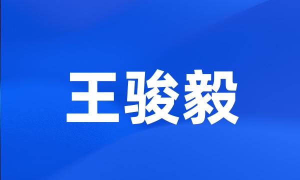 王骏毅