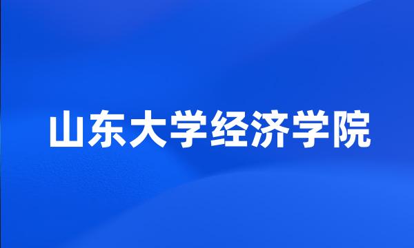 山东大学经济学院