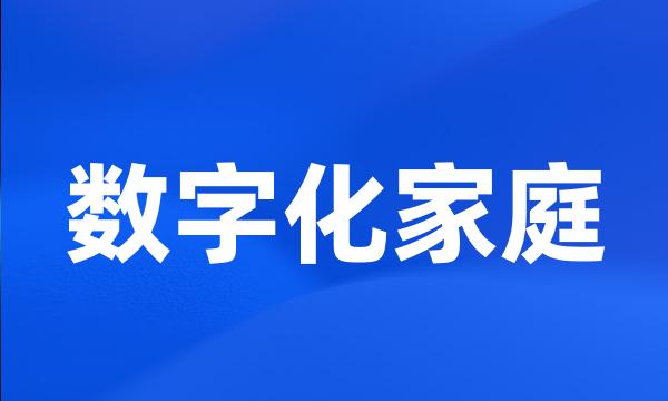 数字化家庭