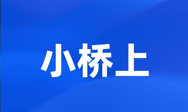 小桥上