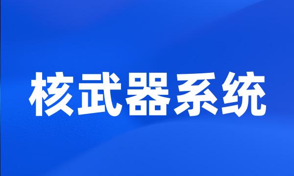 核武器系统