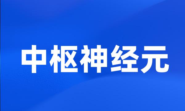 中枢神经元