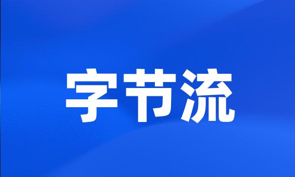 字节流