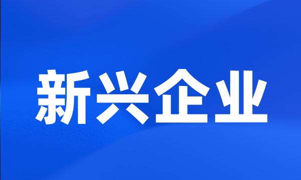 新兴企业