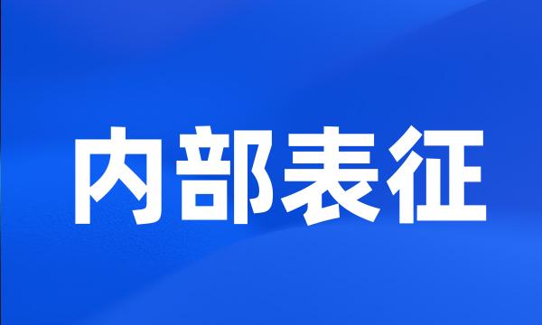 内部表征