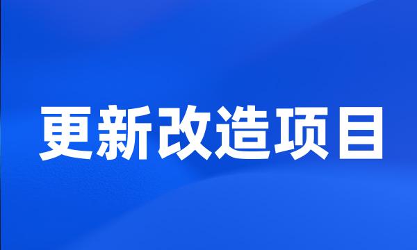 更新改造项目