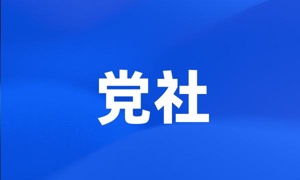 党社