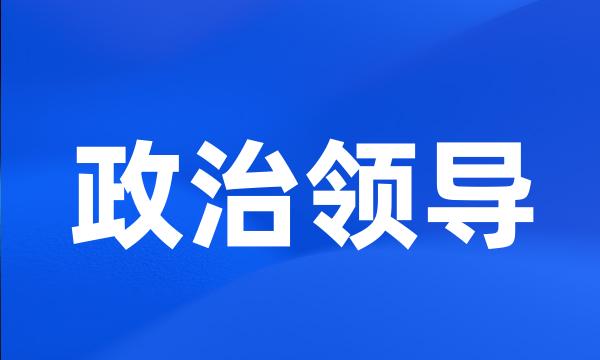 政治领导