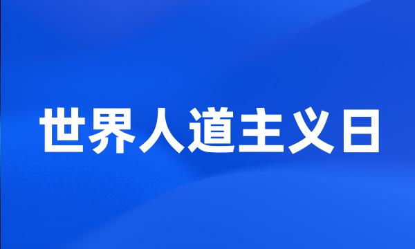 世界人道主义日