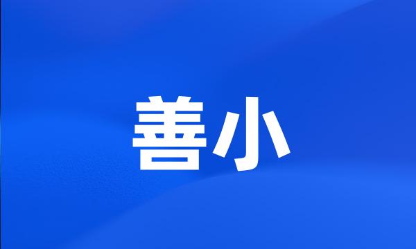 善小