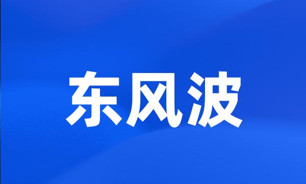 东风波