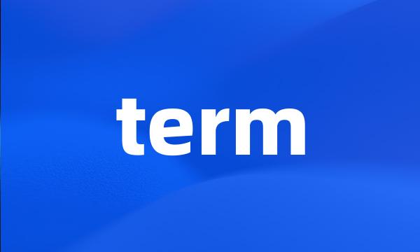 term