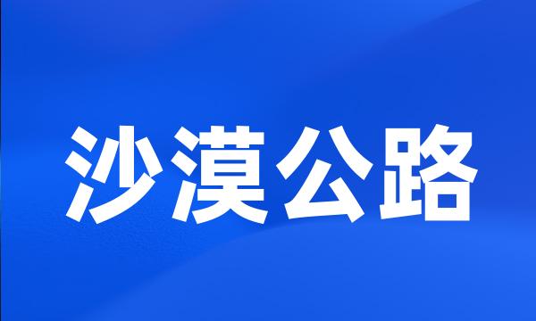 沙漠公路