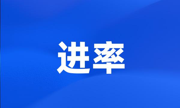 进率