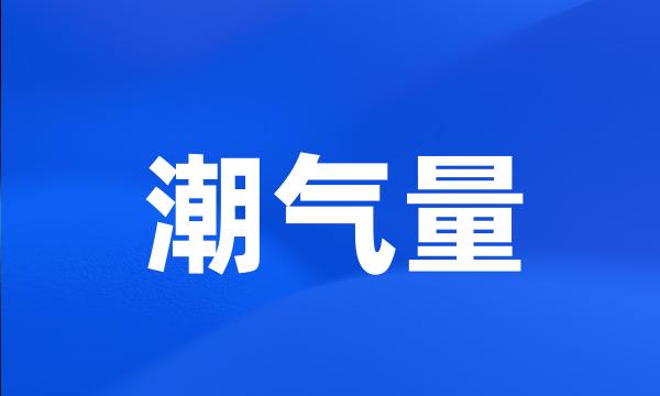 潮气量