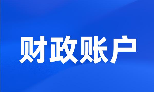 财政账户