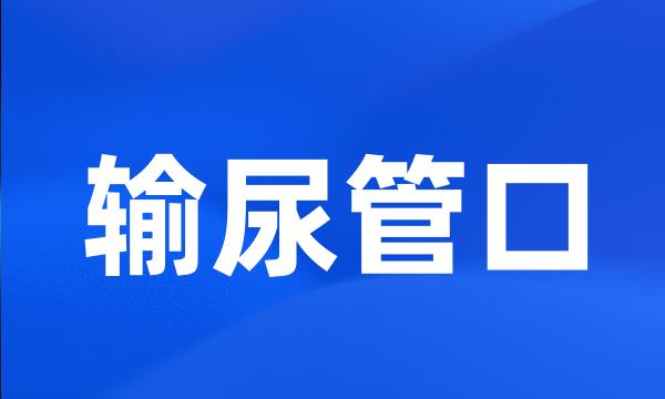 输尿管口