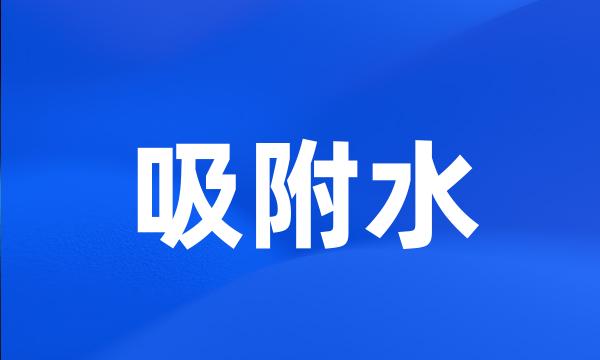 吸附水