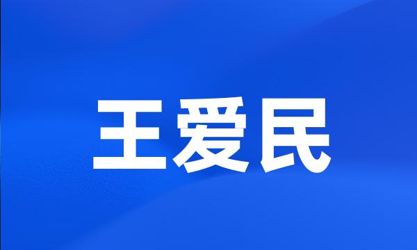 王爱民