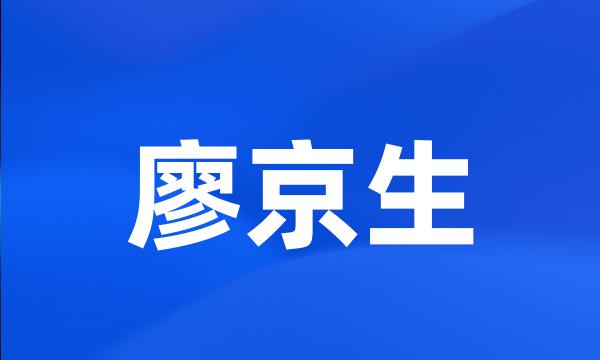 廖京生