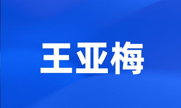 王亚梅