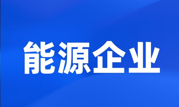 能源企业