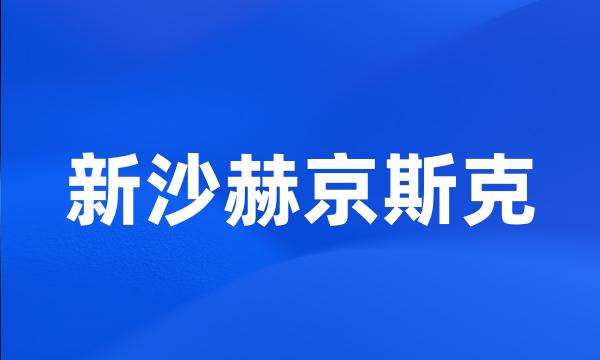 新沙赫京斯克