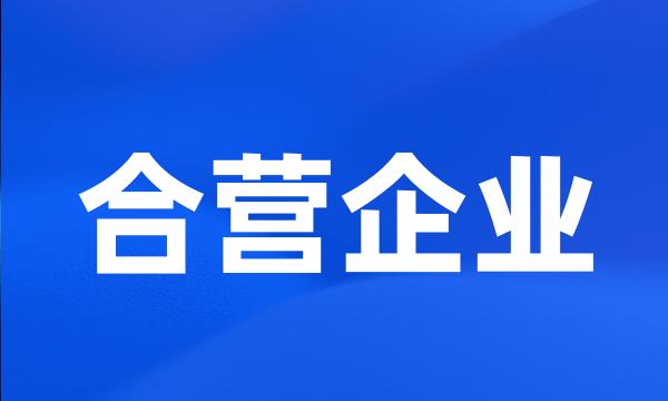 合营企业