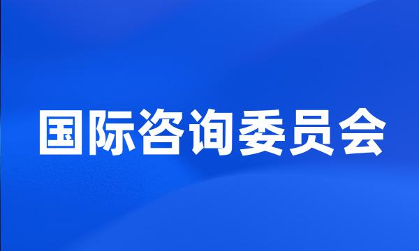 国际咨询委员会