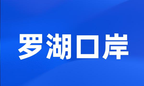 罗湖口岸