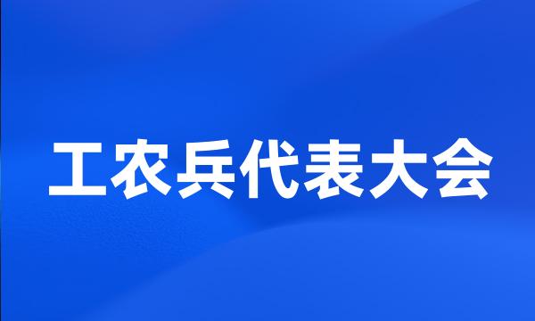 工农兵代表大会