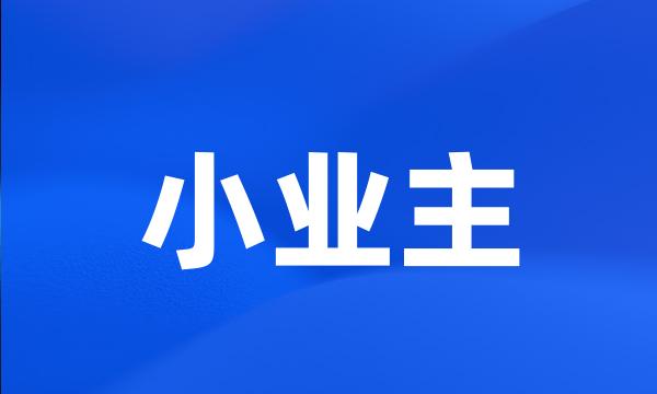 小业主